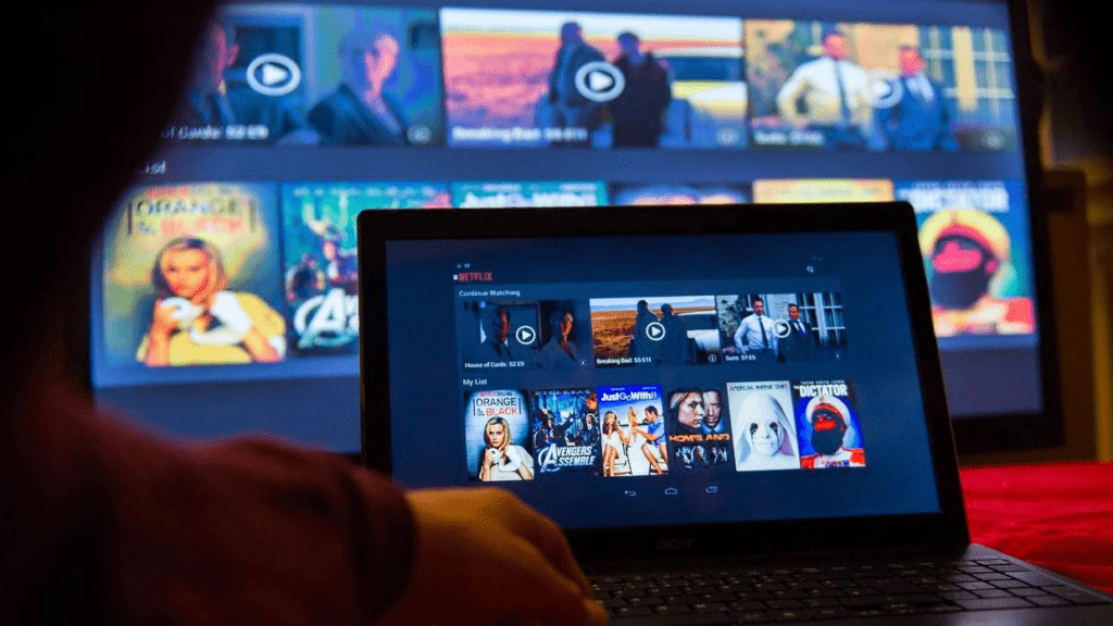 User organizing a personal watchlist to keep track of movies and TV series across multiple streaming services.